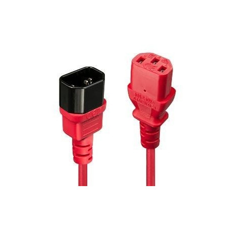 CABLE POWER IEC EXTENSION 2M/RED 30478 LINDY