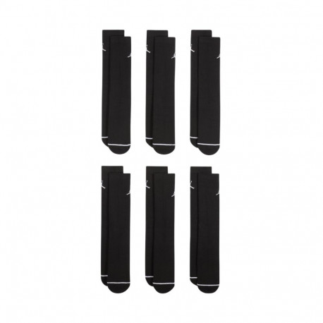 Jordan sokid Everyday Cushioned Crew 6 paari HV6228 010 38-42, must