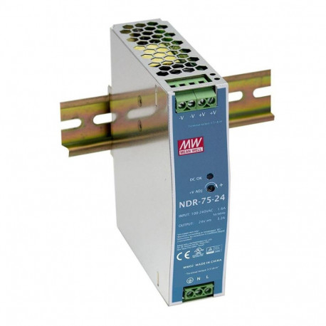 DIN rail power supply 75W 24V 3.2A