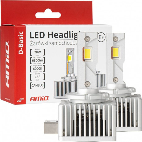 AMiO LED car bulbs d-basic series d3s/d8s/d3r 6000k canbus amio-03628