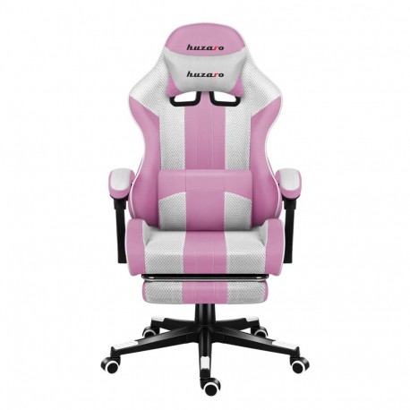 Gaming Chair - Huzaro Force 4.7 Adjustable Backrest 140kg Capacity Pink Mesh