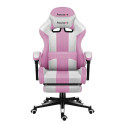 Gaming Chair - Huzaro Force 4.7 Adjustable Backrest 140kg Capacity Pink Mesh