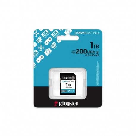 Memory Card - Kingston Technology Canvas Go! Plus 1TB SDXC 200MB/s UHS-I U3 V30
