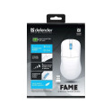 Wireless Mouse - Defender Fame GM-516 10000DPI 5 Buttons RF+BT White