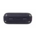 Power Bank - Gembird PB20-02 20000mAh 2xUSB Type-A Micro-USB USB-C Black