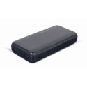Power Bank - Gembird PB20-02 20000mAh 2xUSB Type-A Micro-USB USB-C Black