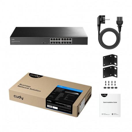 Networking Switch - CUDY GS1016L 16-Port Gigabit 32 Gbit/s Metal Housing