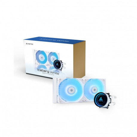 CPU Cooler - Chieftec ICEBERG 240-RGB-W 12cm Liquid Cooler 64.72 CFM White