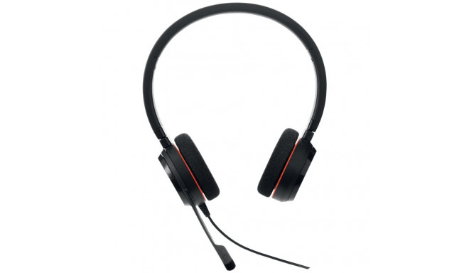 Headset - Jabra Evolve 20 Wired USB Type-C/USB Type-A Noise-Canceling Black