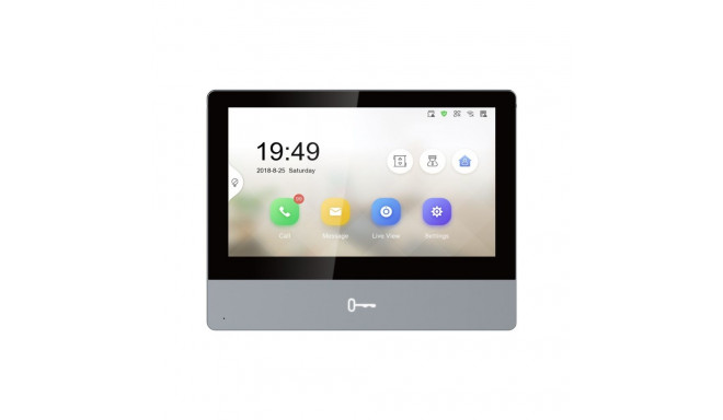 Video Intercom System - Hikvision DS-KH8350-WTE1 7" Touchscreen PoE Black
