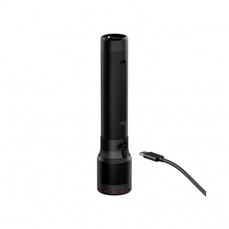 Hand Flashlight - Ledlenser P7R 2000 Lumens 320m Beam Rechargeable IP68 Black