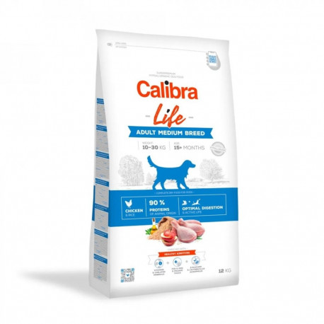 Dog Food - CALIBRA Life Adult Medium Breed Chicken Dry 12kg