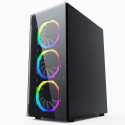 Computer Case - Gembird CCC-FC-1500RGB Midi Tower ATX/ micro ATX Black, Transparent