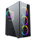 Computer Case - Gembird CCC-FC-1500RGB Midi Tower ATX/ micro ATX Black, Transparent