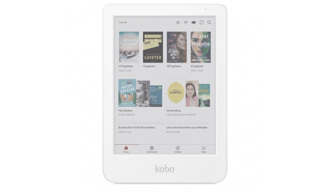 E-Book Reader Kobo Clara 16GB E-Ink Kaleido Touchscreen 15.2cm White