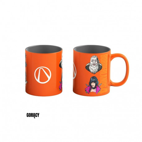 Mug - Good Loot Heat Reveal Borderlands 4 Hunters Icon 450 ml Orange, Grey