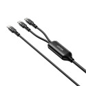 USB Cable - UNITEK USB-C 2-in-1 PD 100W 1.8M Black USB Cable - UNITEK USB-C 2-in-1 PD 100W 1.8M Black