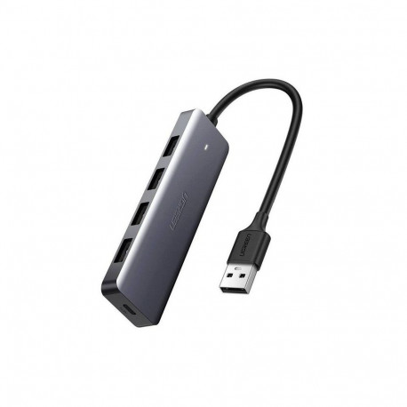 Adapter - Ugreen Hub 4-in-1 USB-C to 4× USB 3.0 5 Gb/s Grey