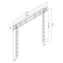 TV Wall Mount - Maclean MC-123 for 40-85" TVs, VESA 600x400, 80kg Capacity