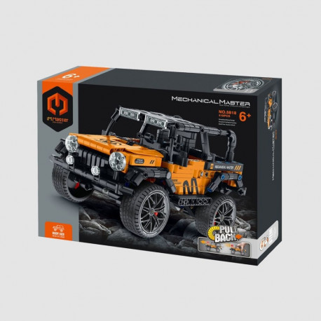 Building Blocks - IM MASTER Off-road Vehicle 434 Pieces Pull & Back Drive Orange