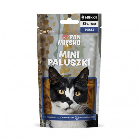 Cat Treat - PAN MIĘSKO Mini Cod Fingers Hypoallergenic Fish 50g