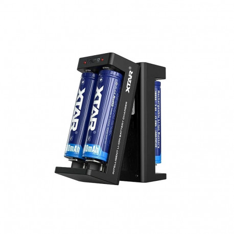 Battery Charger - Li-ion 18650 USB-C 2 Slots LED Indicators 42g