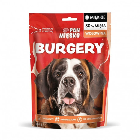 Dog Treat - PAN MIĘSKO Beef Burgers 100g Grain-Free Hypoallergenic