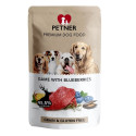 Dog Food - Hilton PETNER Venison with Blueberries 500g Wet Food