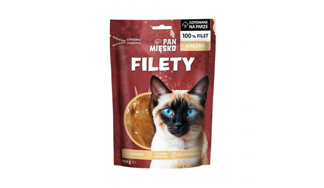 Cat Treat - PAN MIĘSKO Duck Fillets 100g Hypoallergenic Gluten-Free