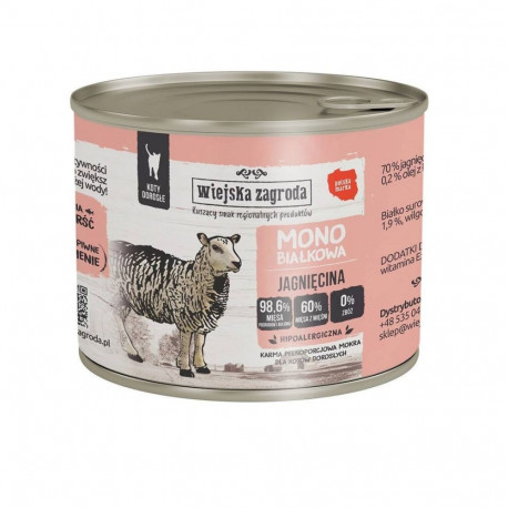 Cat Food - WIEJSKA ZAGRODA Lamb Monoprotein Wet 200g Gluten-Free