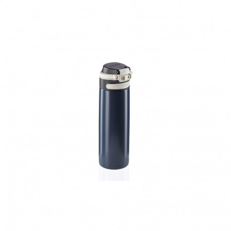 Travel Mug - Leifheit 03275 600 ml Leakproof Double Wall Stainless Steel Black, Blue