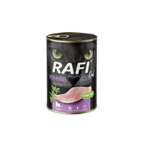 Cat Food - RAFI Cat Adult Rabbit Wet Food 400g Gluten-Free Grain-Free