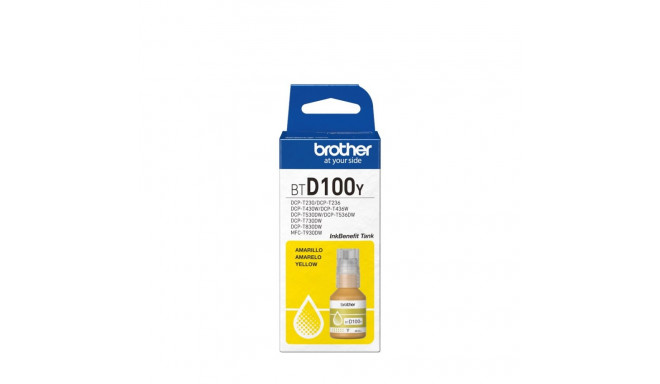 Ink Cartridge - Brother BTD100Y 48.8ml Yellow Ink 5000 Pages