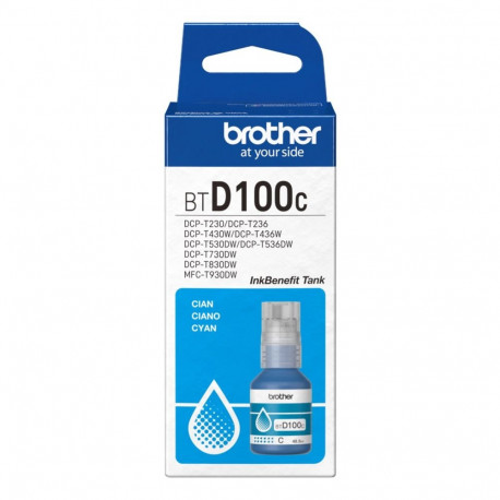 Ink Cartridge - Brother BTD100C 5000 Pages 48.8ml Cyan