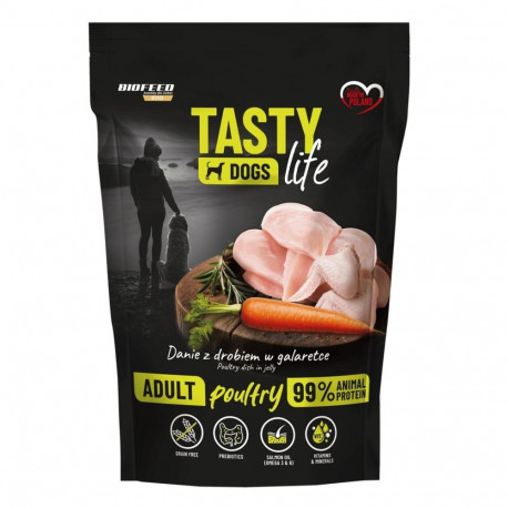 Dog Food - BIOFEED Tasty Dogs Life Poultry Wet Food 500g Gluten-Free