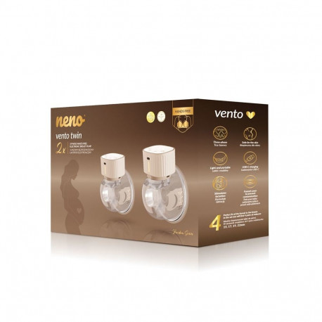 Breast Pump - VENTO TWIN Cordless Electronic with LCD Display, 150 ml Capacity