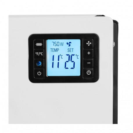 Convector Heater - Noveen CH8000 LCD, 24h Timer, 3 Power Levels, White