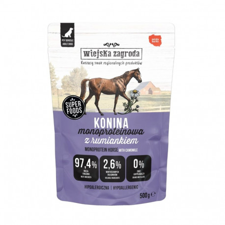 Dog Food - WIEJSKA ZAGRODA Monoprotein Horsemeat Wet 500g