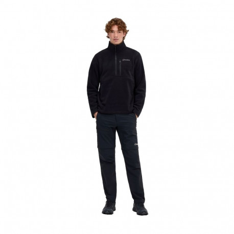Men's Fleece Jacket - Berghaus Prism Half Zip Polartec® Fleece M Black