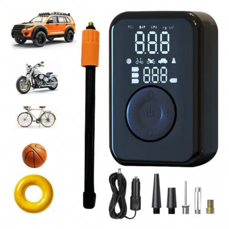 Electric Tire Inflator - PATONA 10.3 Bar 150 PSI 4000 mAh Powerbank LED Light Black