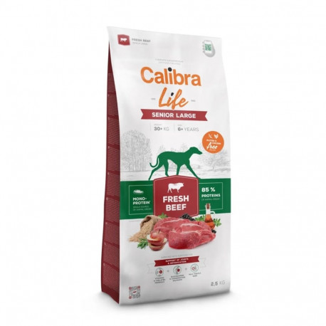 Dog Food - CALIBRA Life Senior Large Fresh Beef 12kg, 25% Protein, 12% Fat