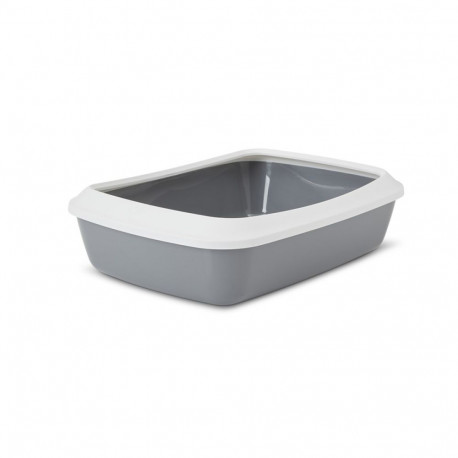 Cat Litter Box - SAVIC Iriz 50cm Grey Plastic