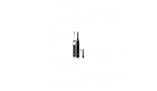 Electric Toothbrush - Oral-B iO SERIE 2 Battery Handle, Brush Head, Travel Case Night Black+Forest G