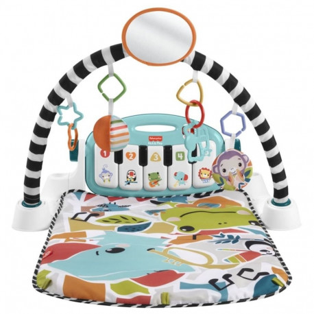 Baby Play Mat - MATTEL Fisher Price HWY57 Educational with Mirror & Toy Bar