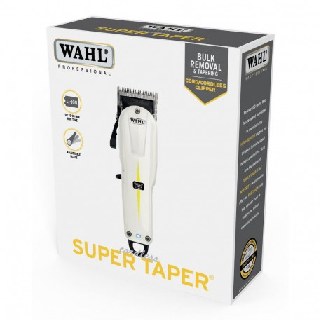 Hair Clipper - WAHL Cordless Super Taper Lithium-Ion 100min Black