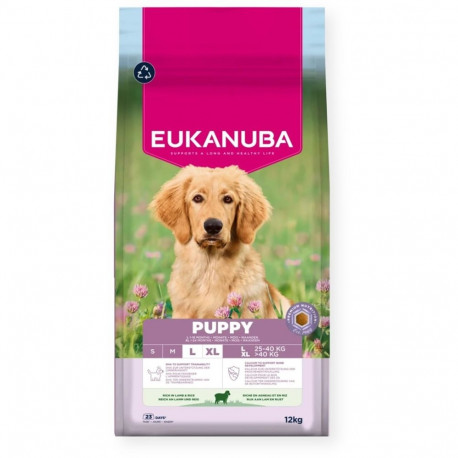 Dog Food - EUKANUBA Puppy L XL Lamb & Rice 12kg