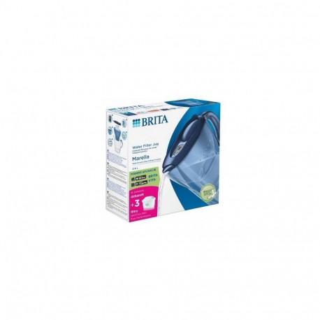 Water Filter Jug - BRITA Marella+3 Maxtra Pro 2.4L Dishwasher Safe Blue