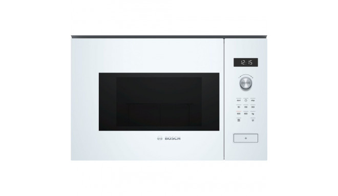 Microwave Oven - Bosch Serie 6 BFL524MW0 20L 800W Built-in Solo White