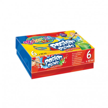 Guaššvärvid COLORINO 6 värvi