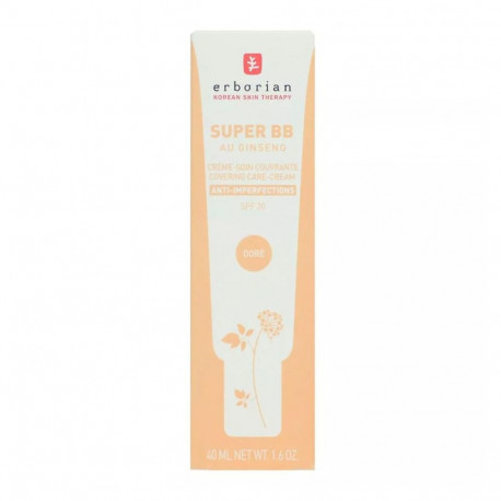 Erborian BB-kreem Super BB au Ginseng SPF20 40ml ebatäiuslikkusevastane, dore
